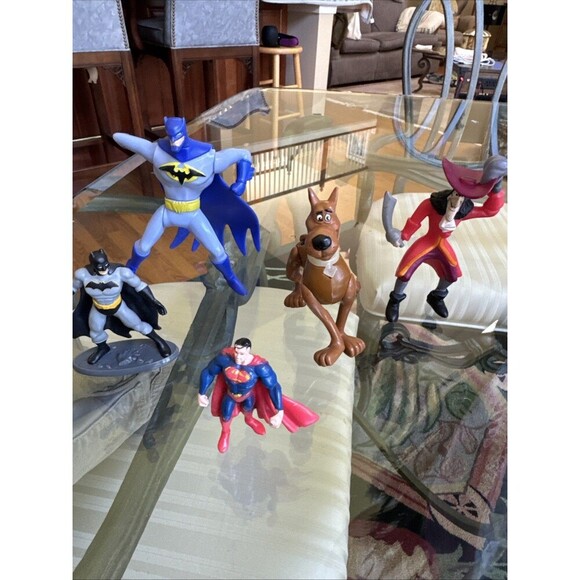 Action Figure lot 9 Toys Superman, Batman, Caption Hook, Spider-Man & Scooby Doo - Picture 7 of 7